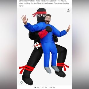 Inflatable ninja adult costume